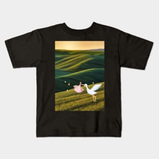 The power animal - white stork Kids T-Shirt